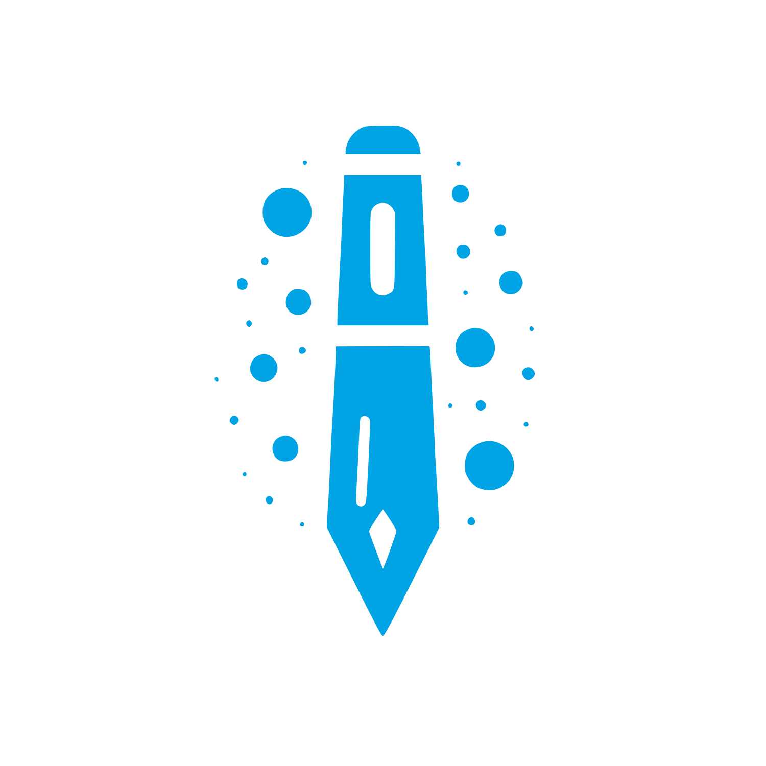 Pen Logo #00a3e4