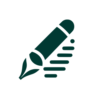 Pencil Writing Logo #003932