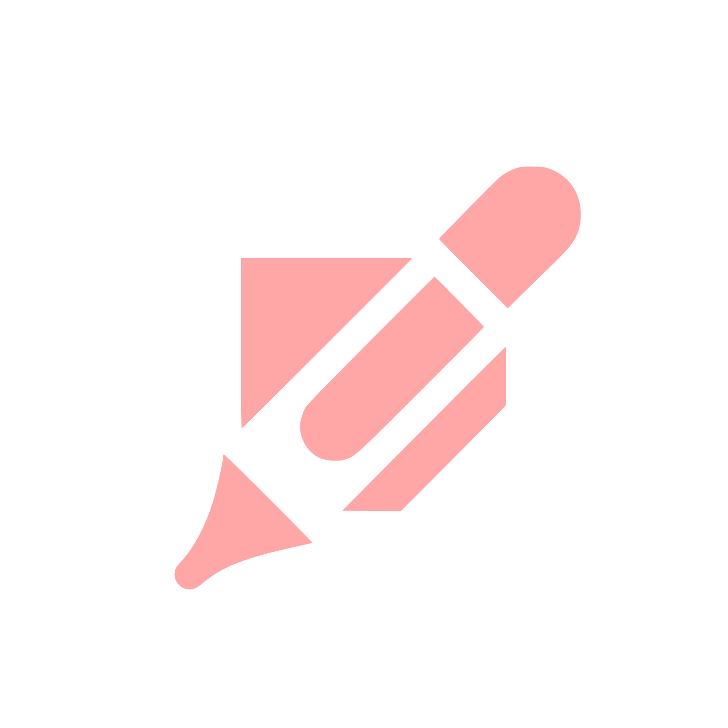 Edit Pencil Logo #ffa6a6