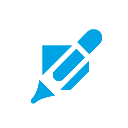 Edit Pencil Logo #00a3e4
