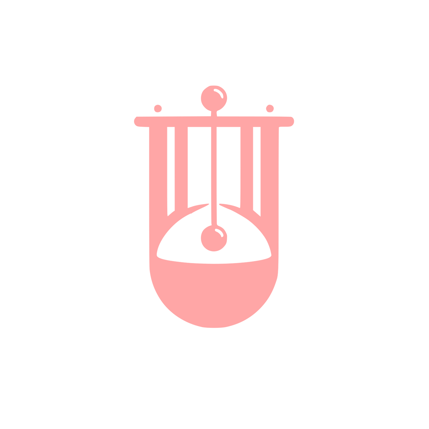 Lyre Instrument Logo #ffa6a6