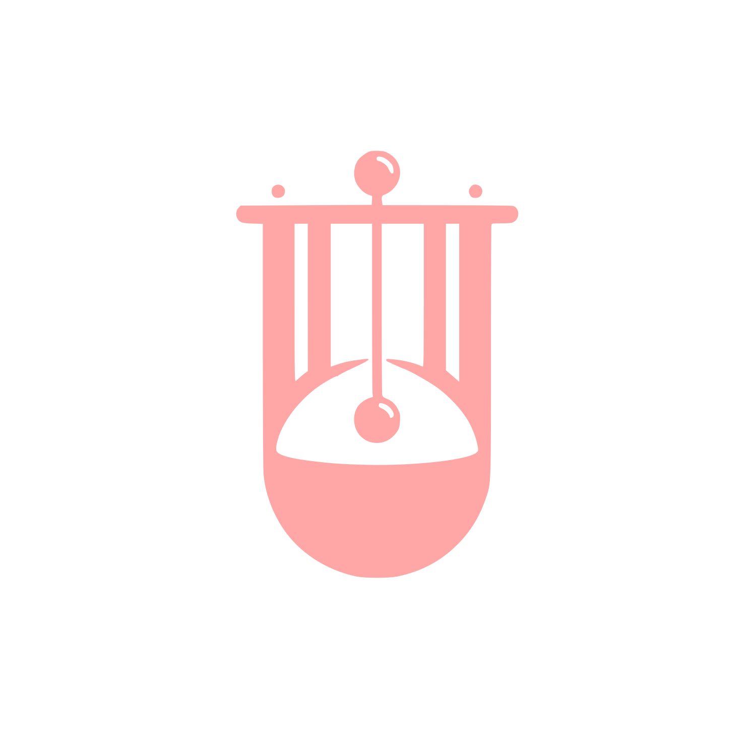 Lyre Instrument Logo #ffa6a6