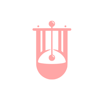 Lyre Instrument Logo #ffa6a6