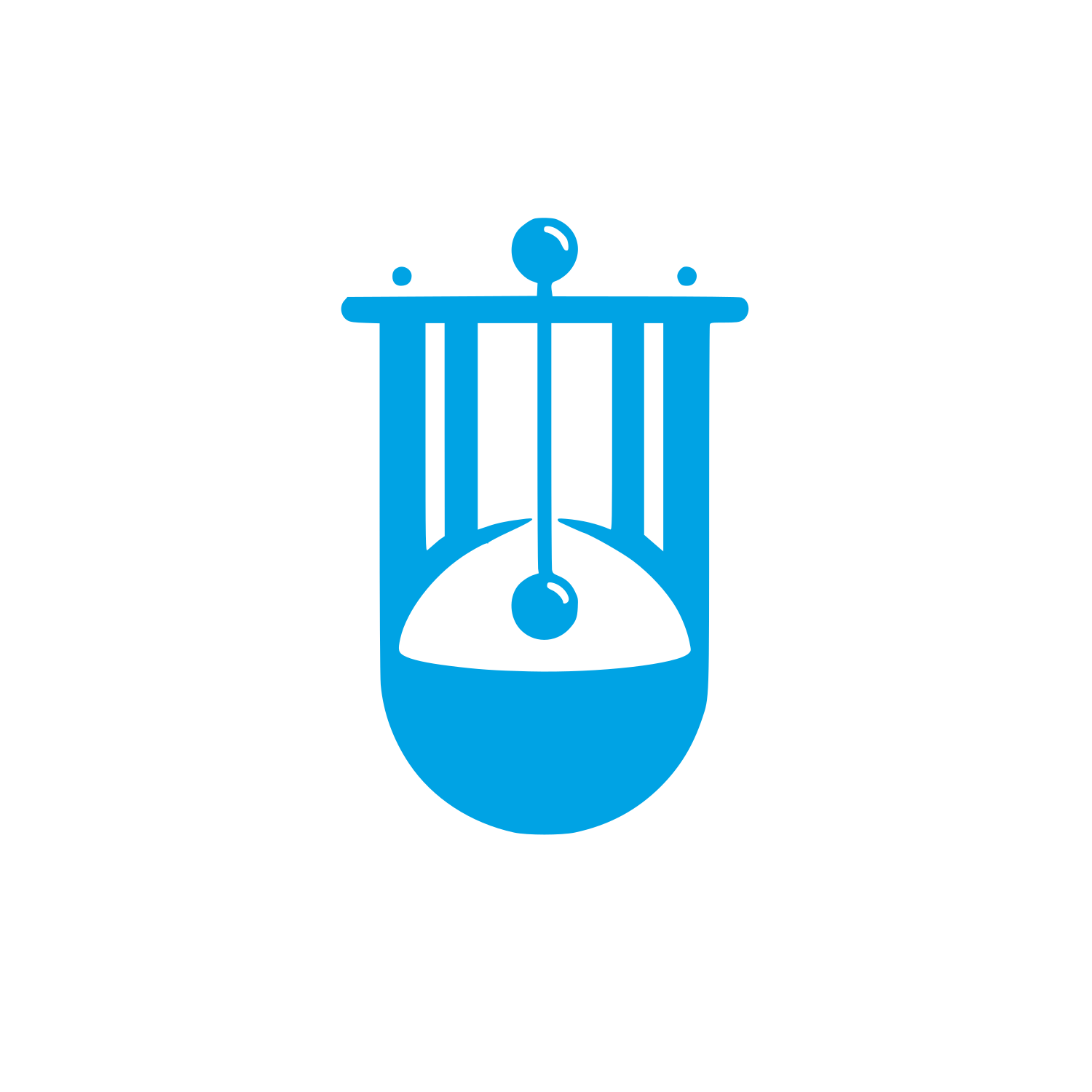 Lyre Instrument Logo #00a3e4