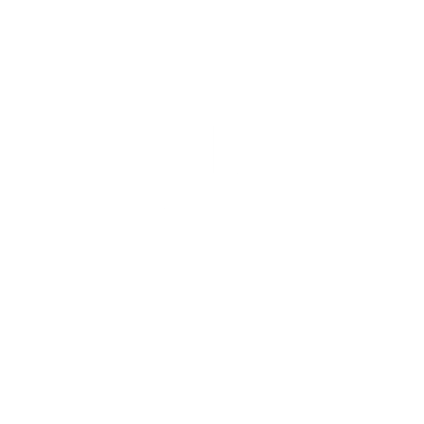 Lyre Instrument Logo #ffffff