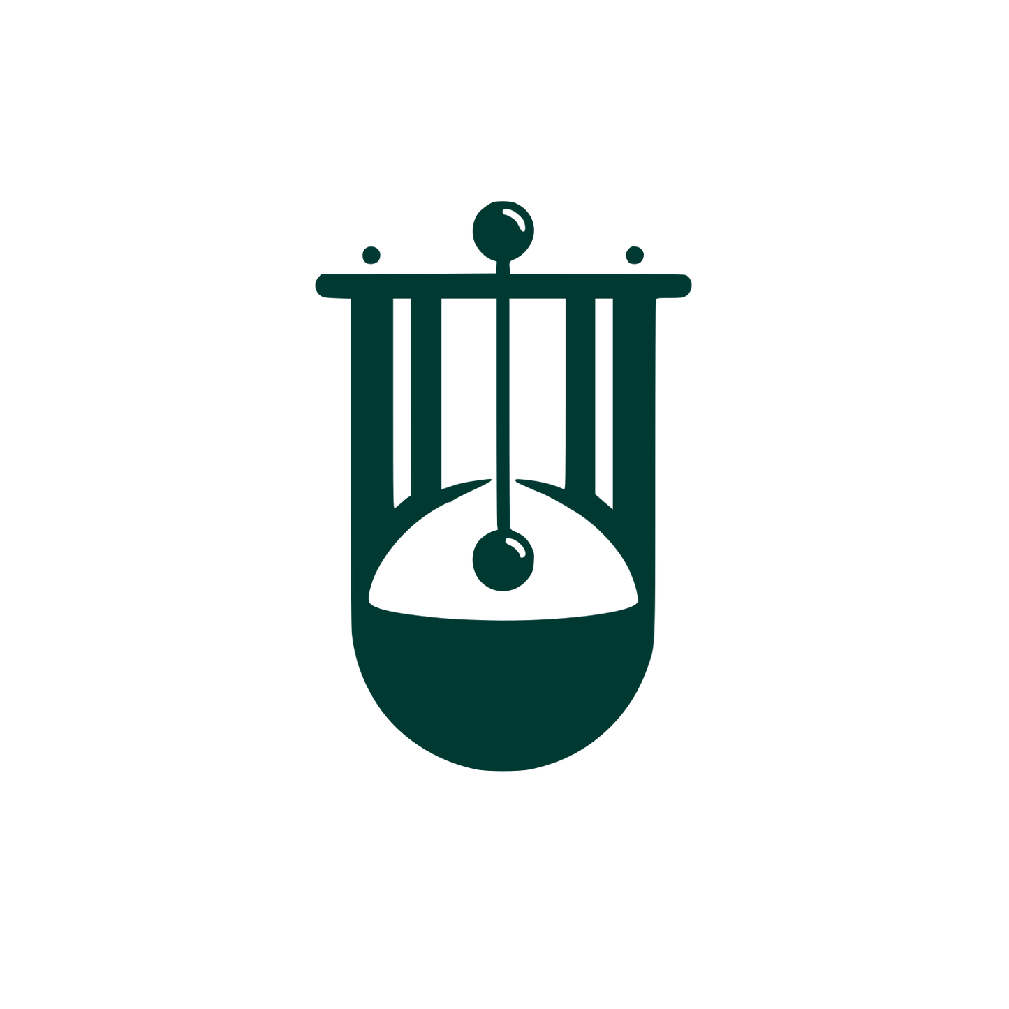 Lyre Instrument Logo #003932