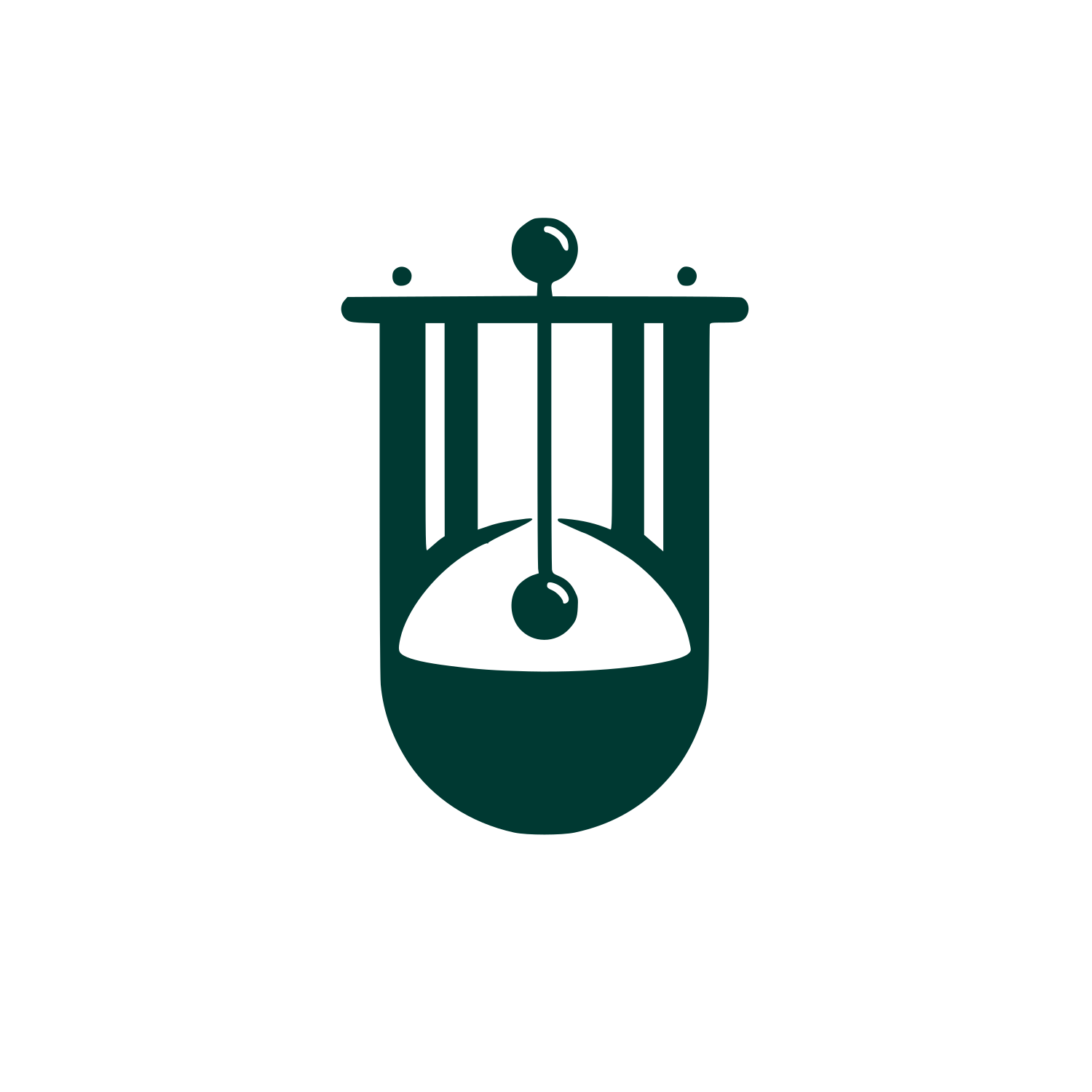 Lyre Instrument Logo #003932