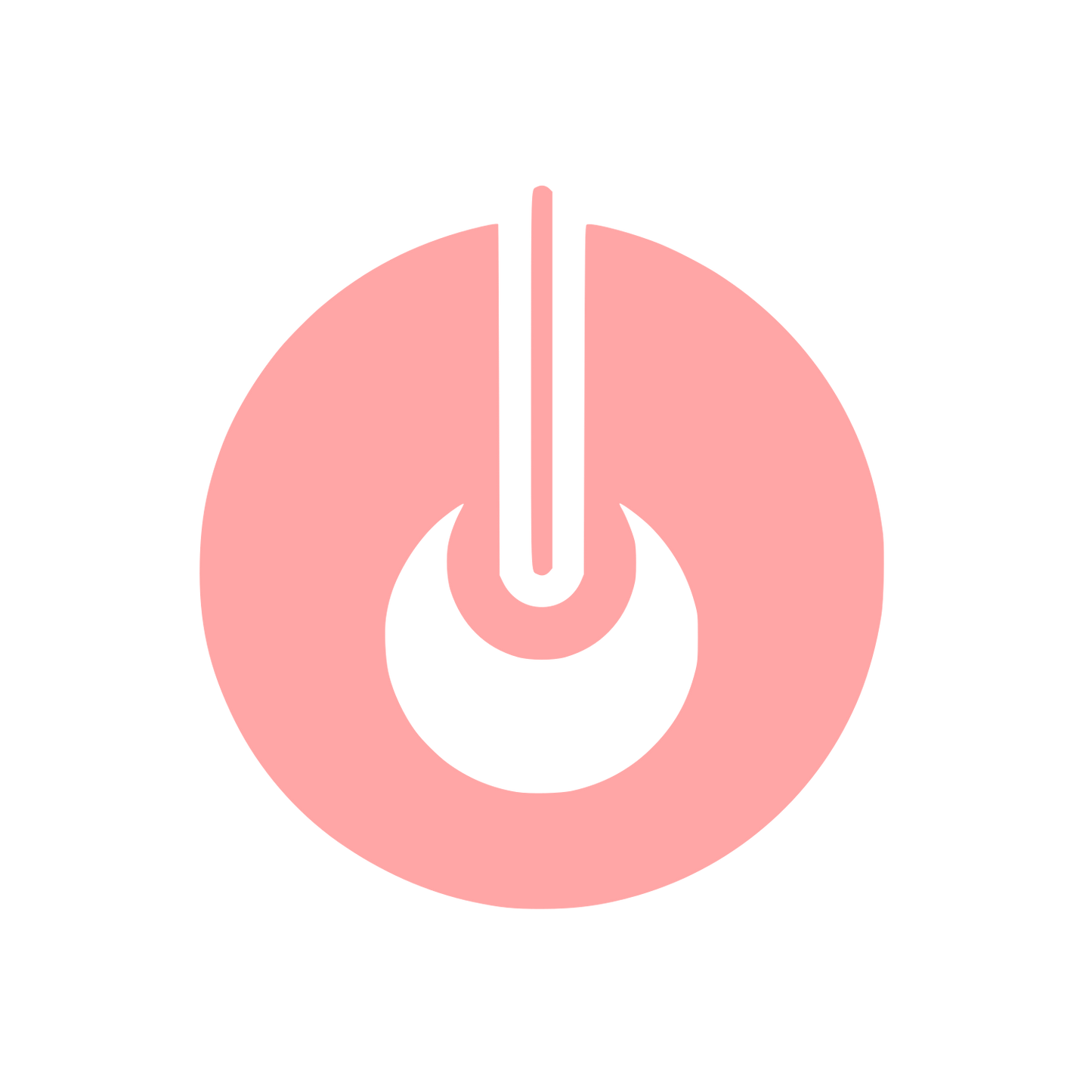 Power Button Logo #ffa6a6