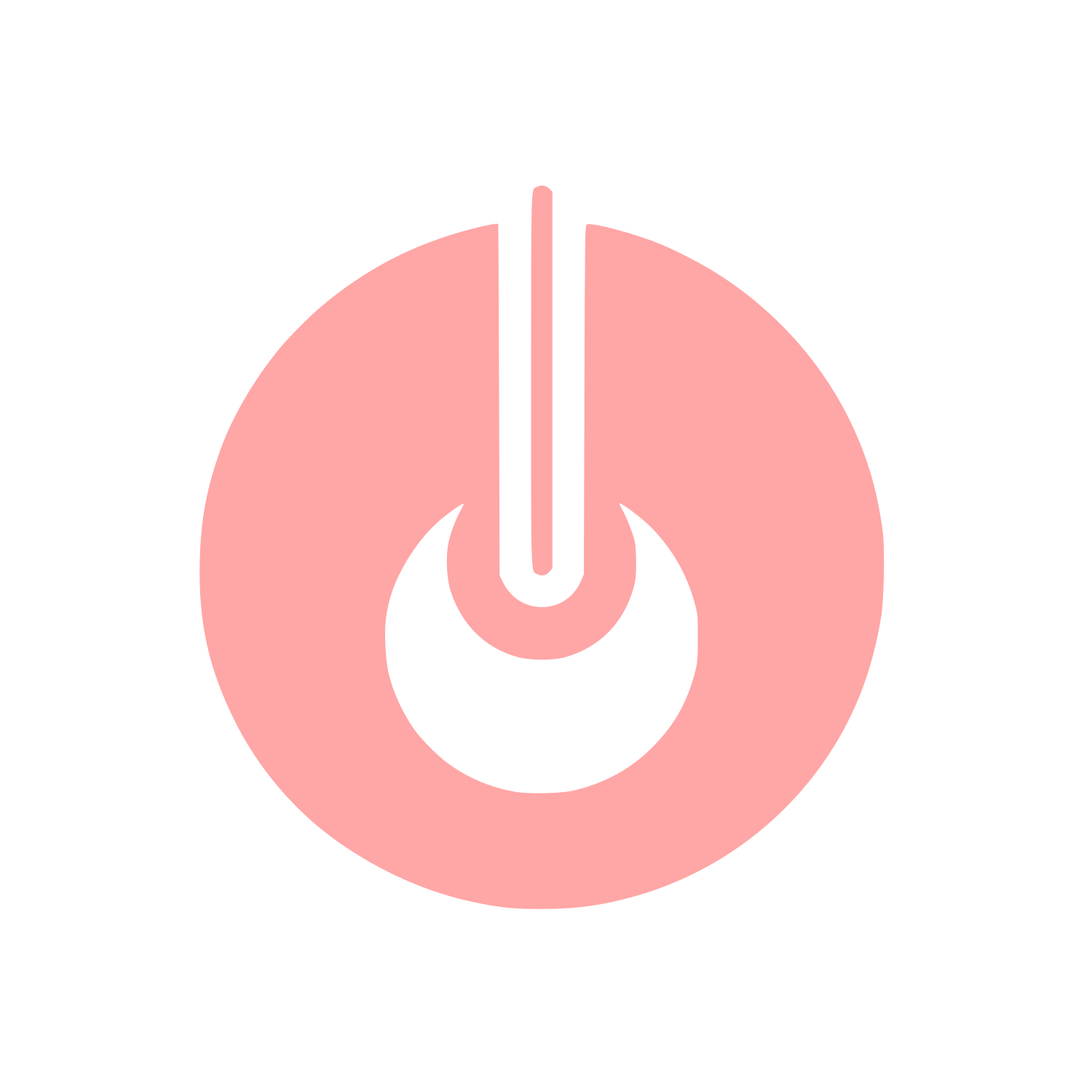 Power Button Logo #ffa6a6