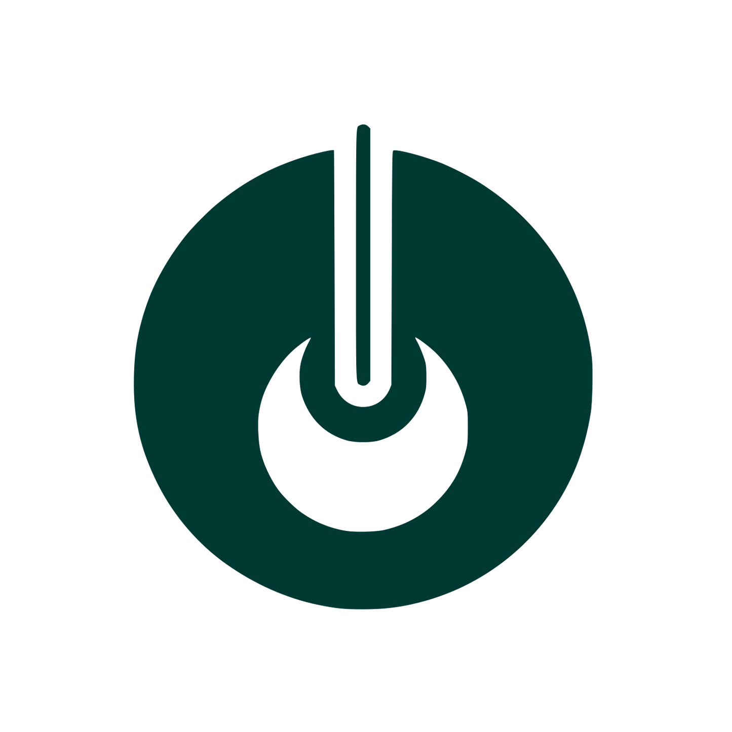 Power Button Logo #003932