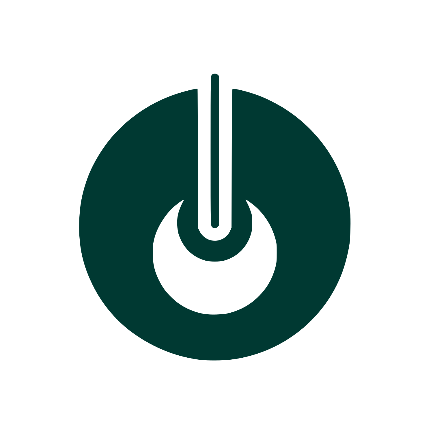 Power Button Logo #003932