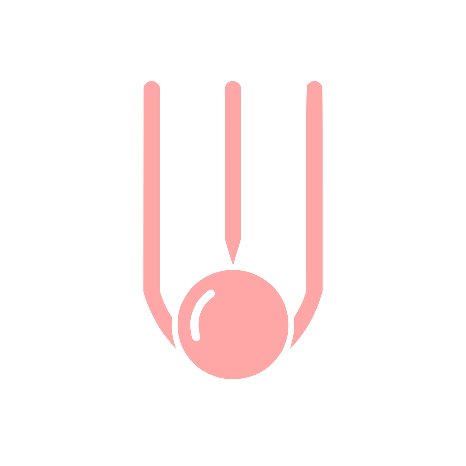 Pen Ball Logo #ffa6a6