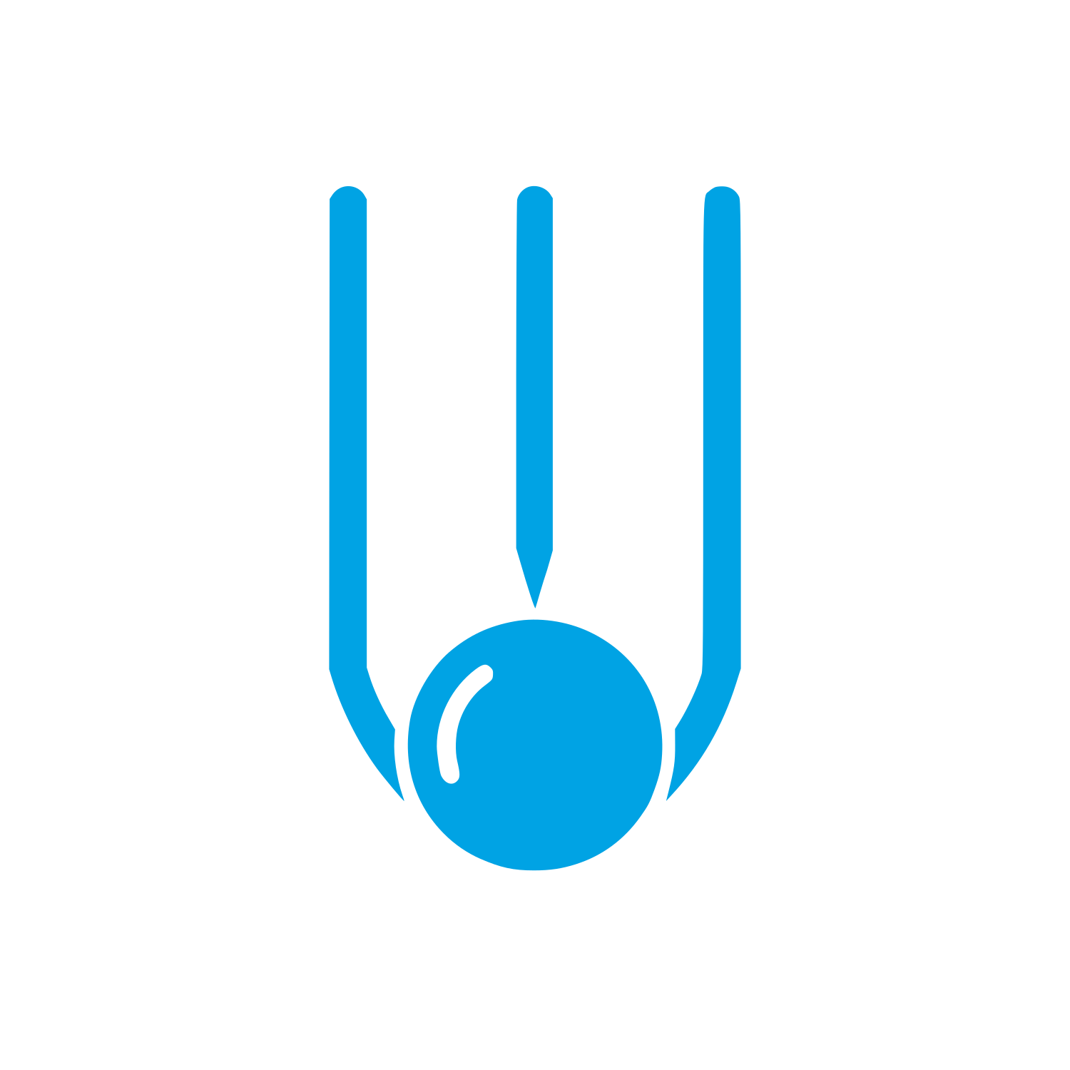 Pen Ball Logo #00a3e4