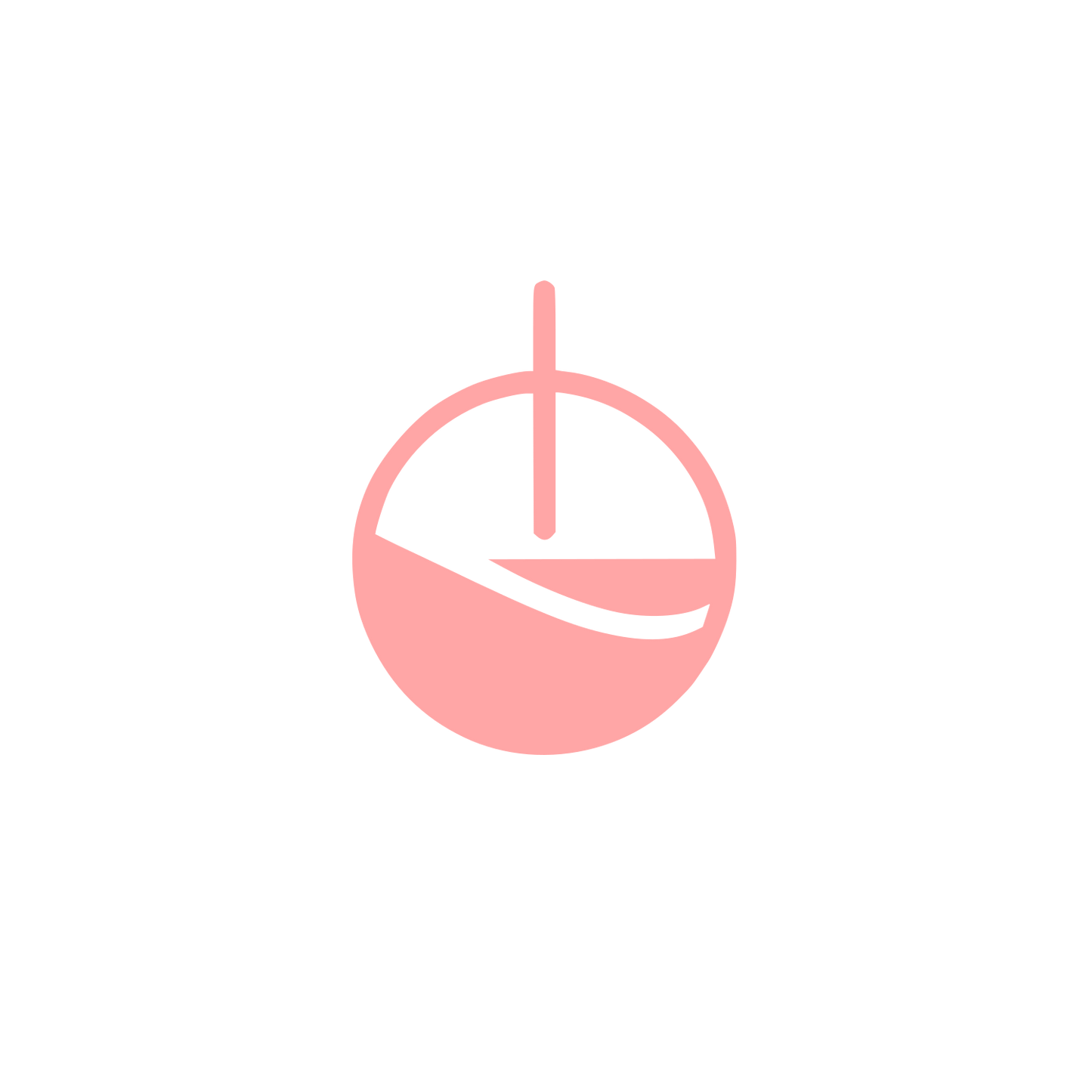 Pendulum Circle Logo #ffa6a6