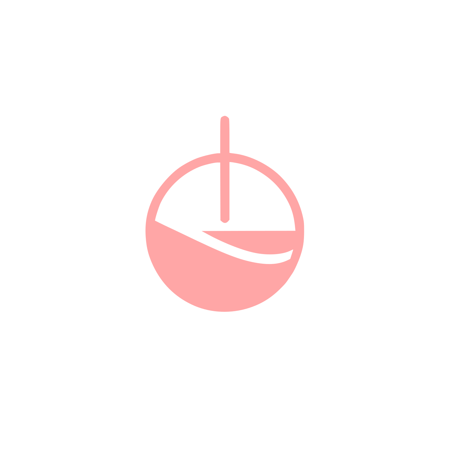 Pendulum Circle Logo #ffa6a6