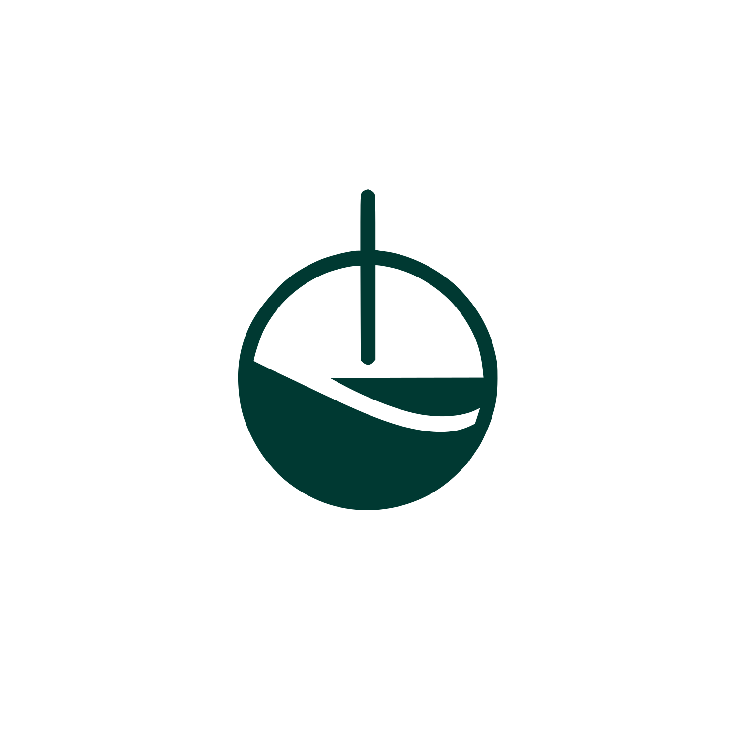 Pendulum Circle Logo #003932
