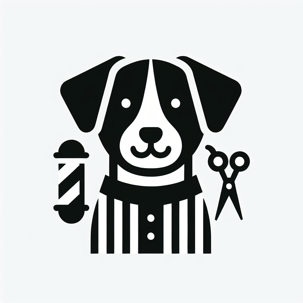 Dog Grooming Scissors Logo