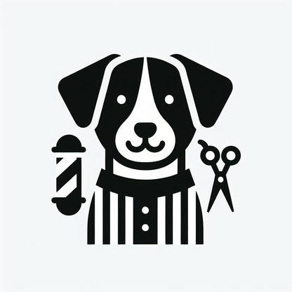 Dog Grooming Scissors Logo