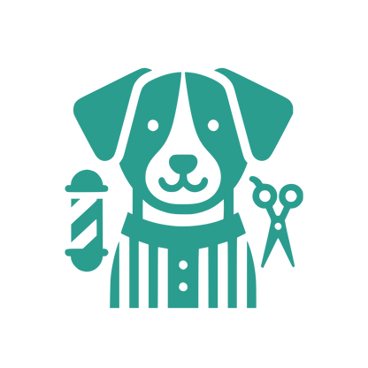 Dog Grooming Scissors Logo #2A9D8F