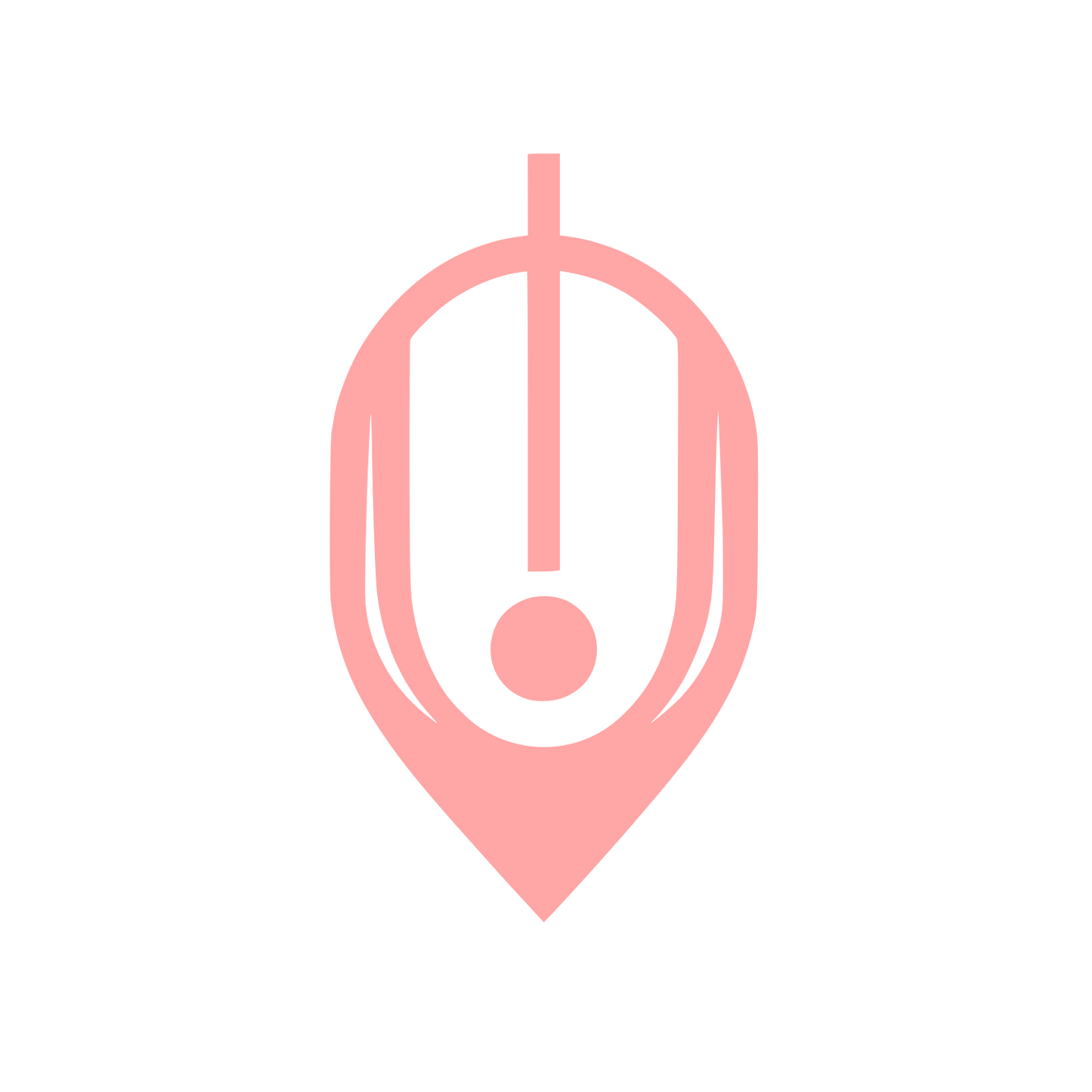 Mouse Pointer Logo #ffa6a6