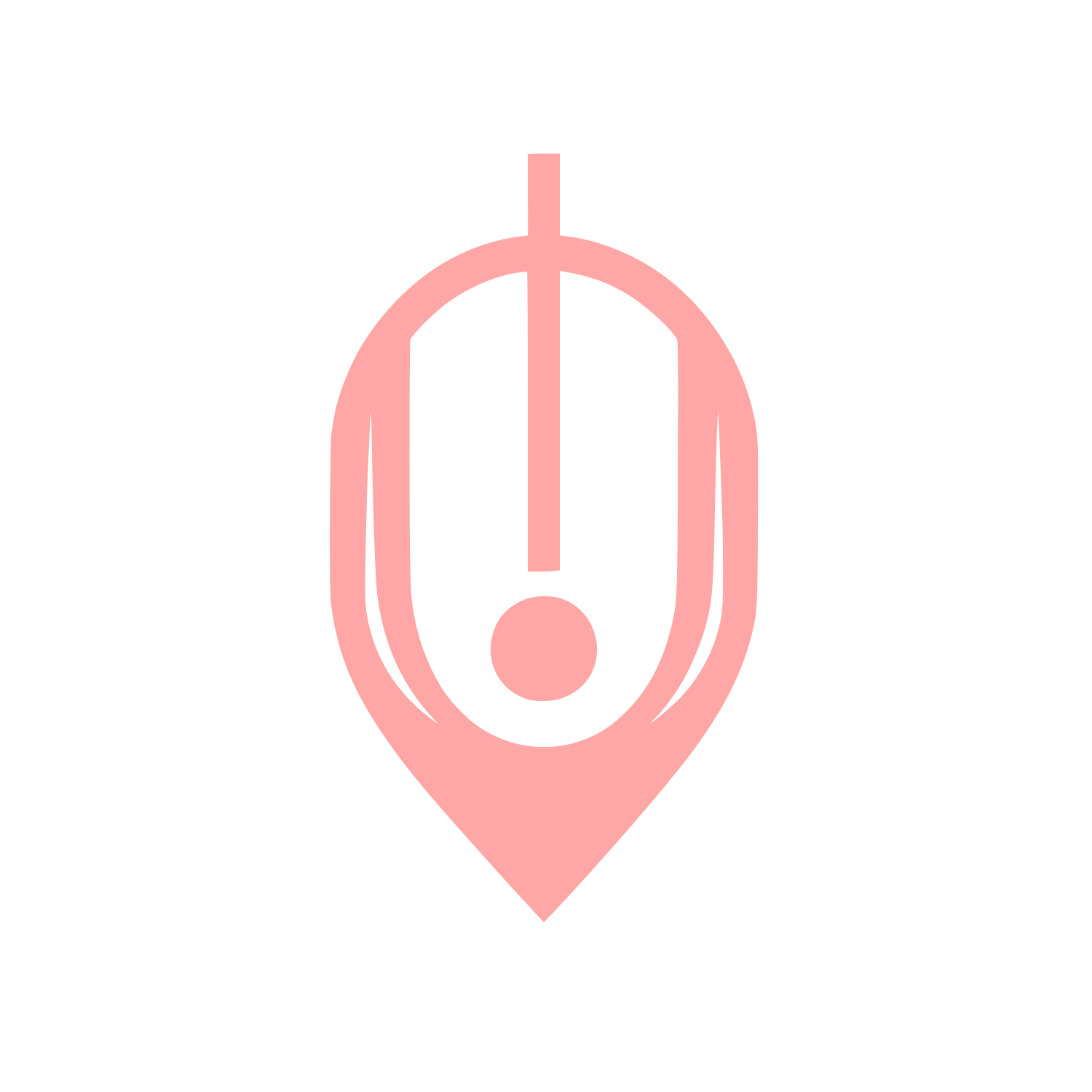 Mouse Pointer Logo #ffa6a6