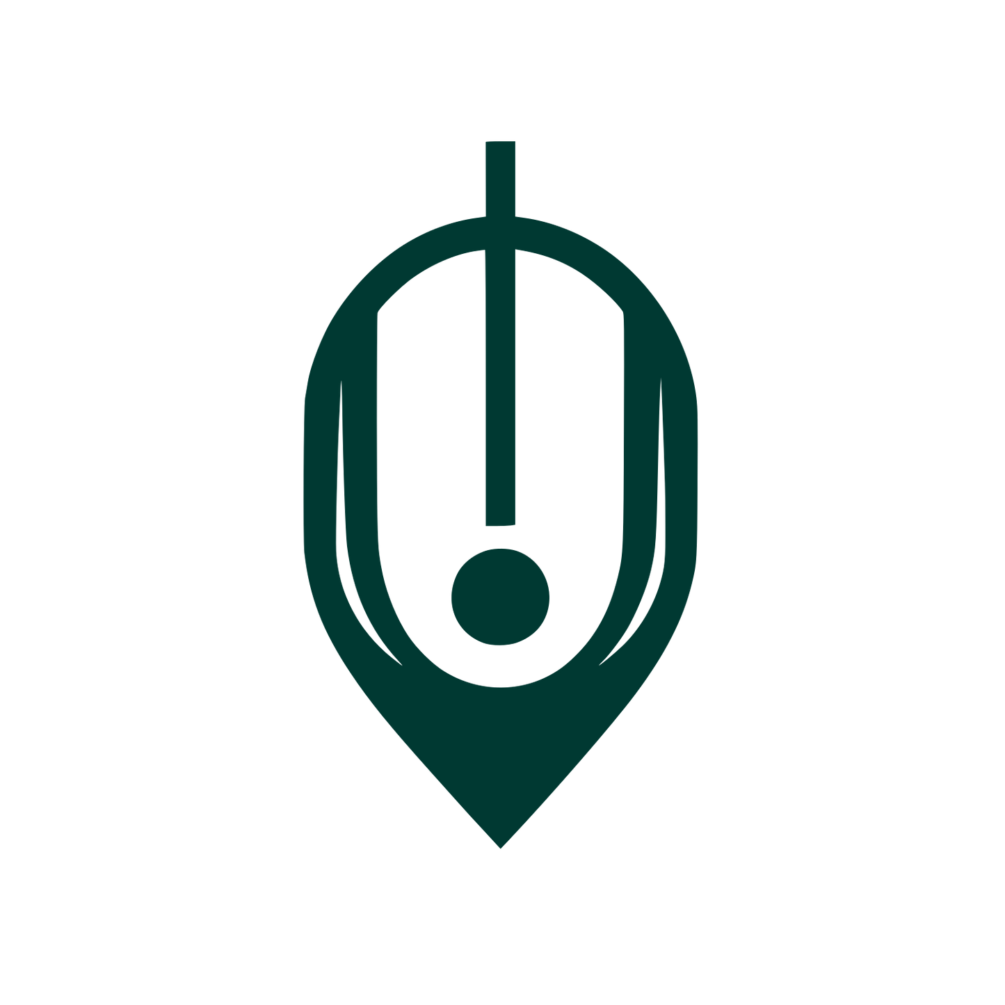 Mouse Pointer Logo #003932