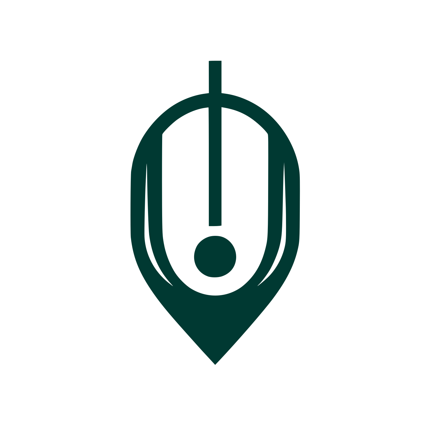 Mouse Pointer Logo #003932