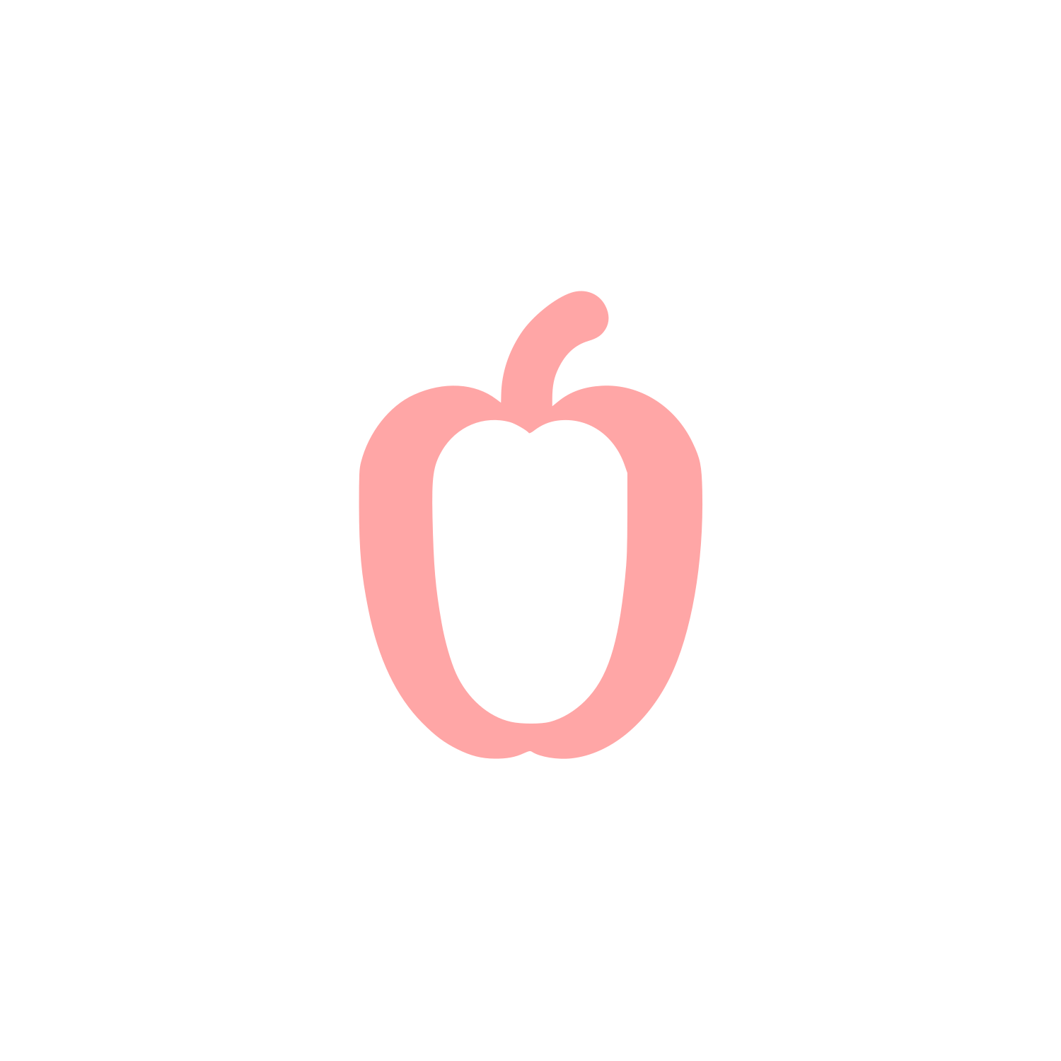 Bell Pepper Logo #ffa6a6