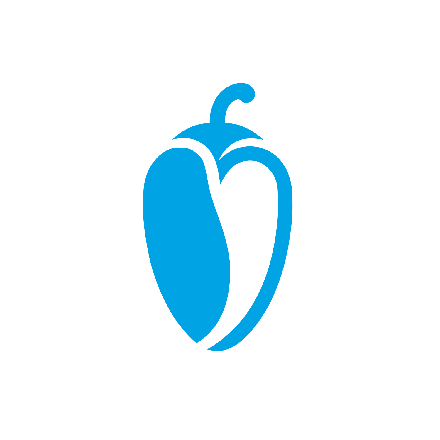 Pepper Logo #00a3e4
