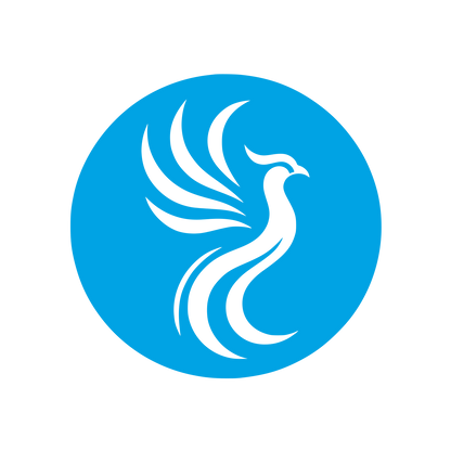Phoenix Silhouette Logo #00a3e4
