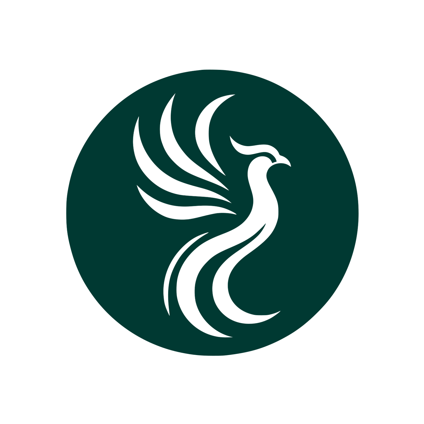 Phoenix Silhouette Logo #003932