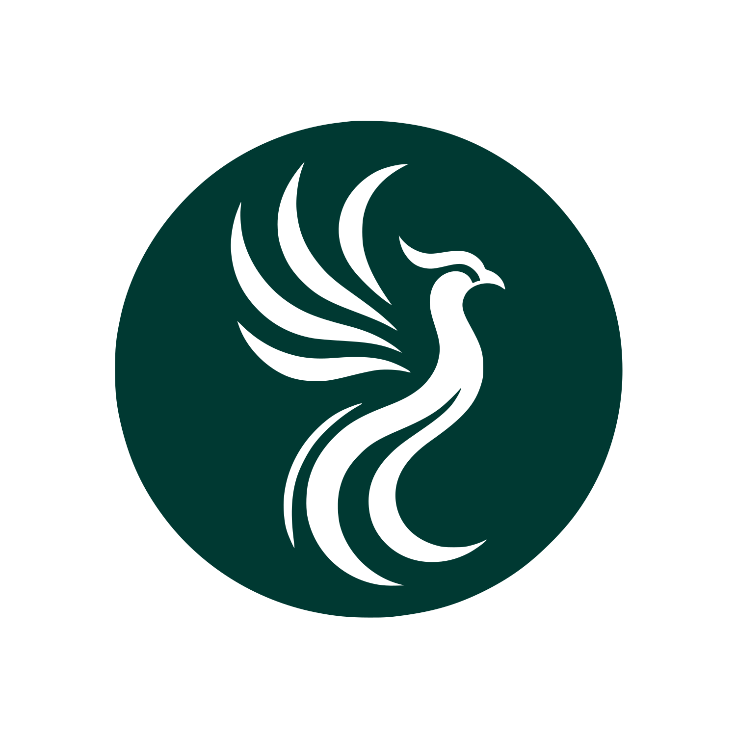 Phoenix Silhouette Logo #003932