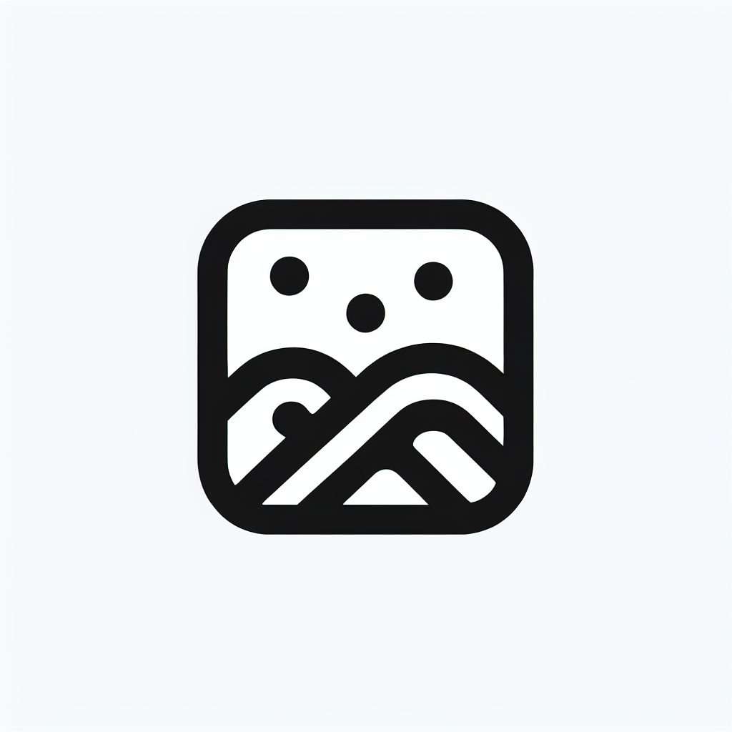 Abstract Mountain Icon