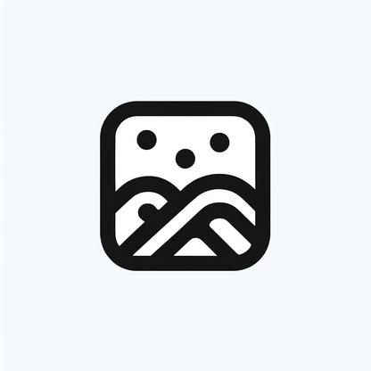 Abstract Mountain Icon
