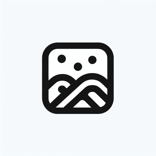 Abstract Mountain Icon