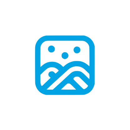 Abstract Mountain Icon #00a3e4