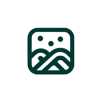 Abstract Mountain Icon #003932