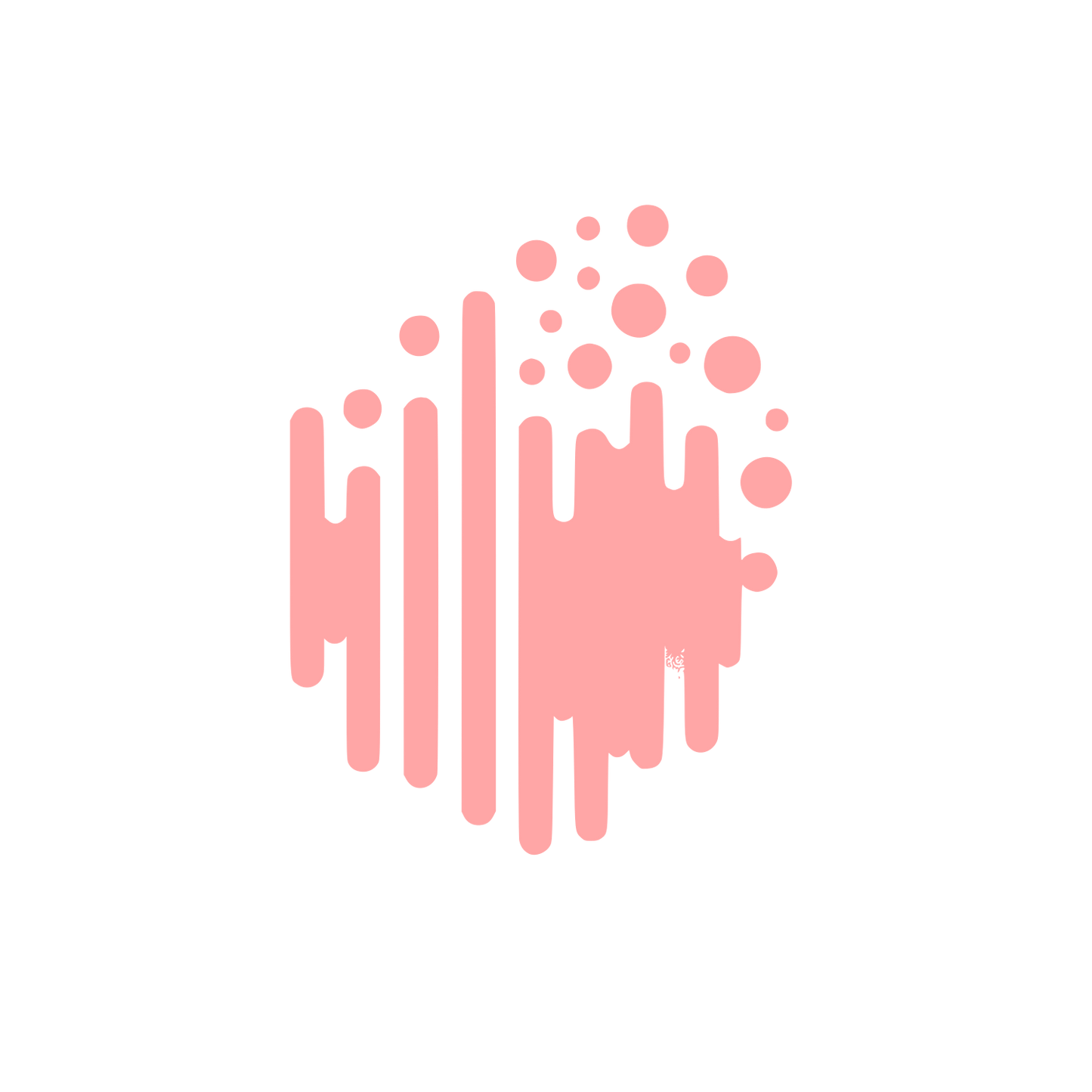 Abstract Soundwave Logo #ffa6a6