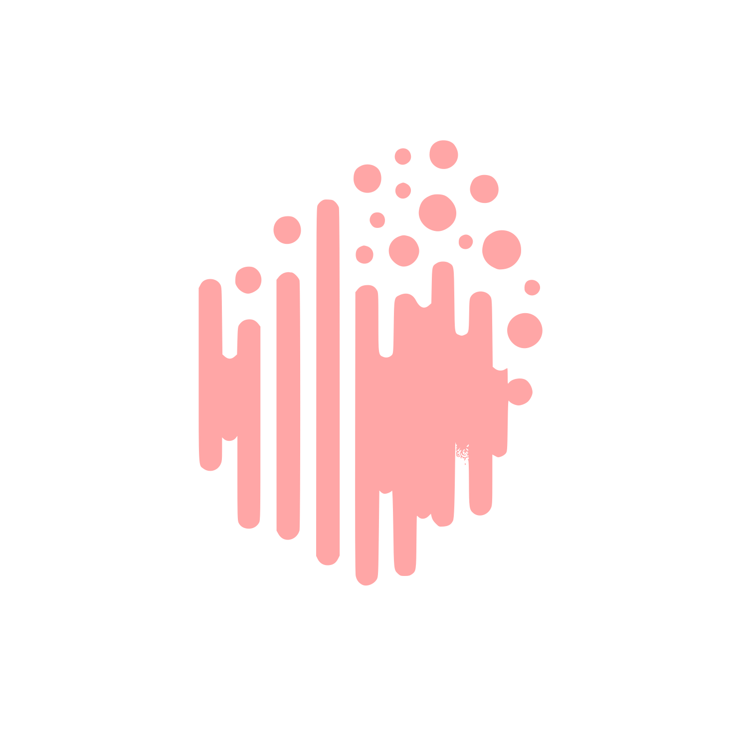 Abstract Soundwave Logo #ffa6a6