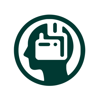 Tech Head Logo #003932