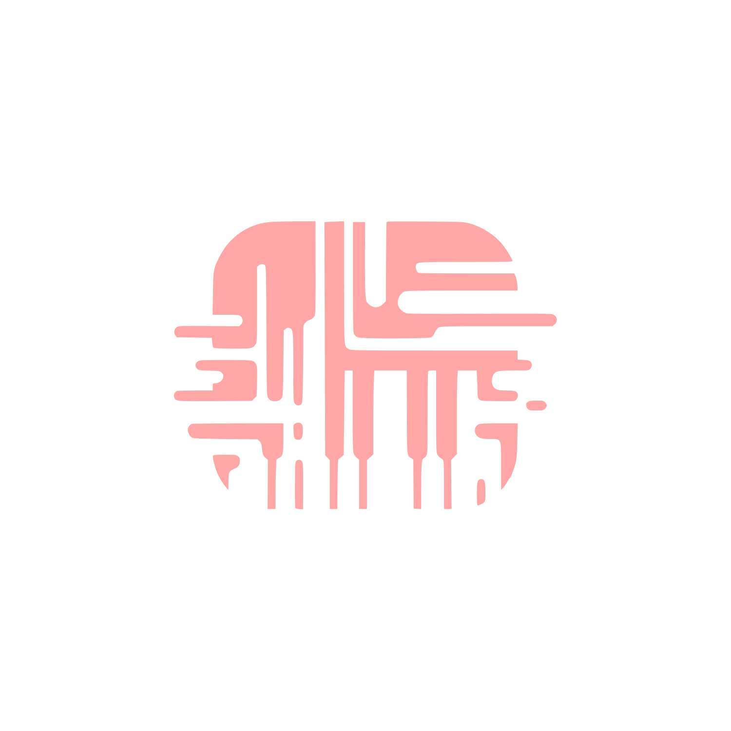 Piano Circuit Logo #ffa6a6