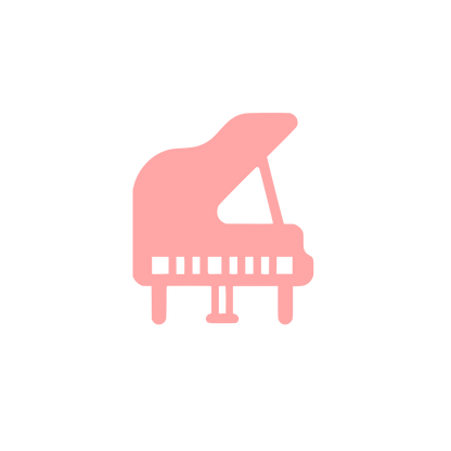 Piano Logo Design #ffa6a6