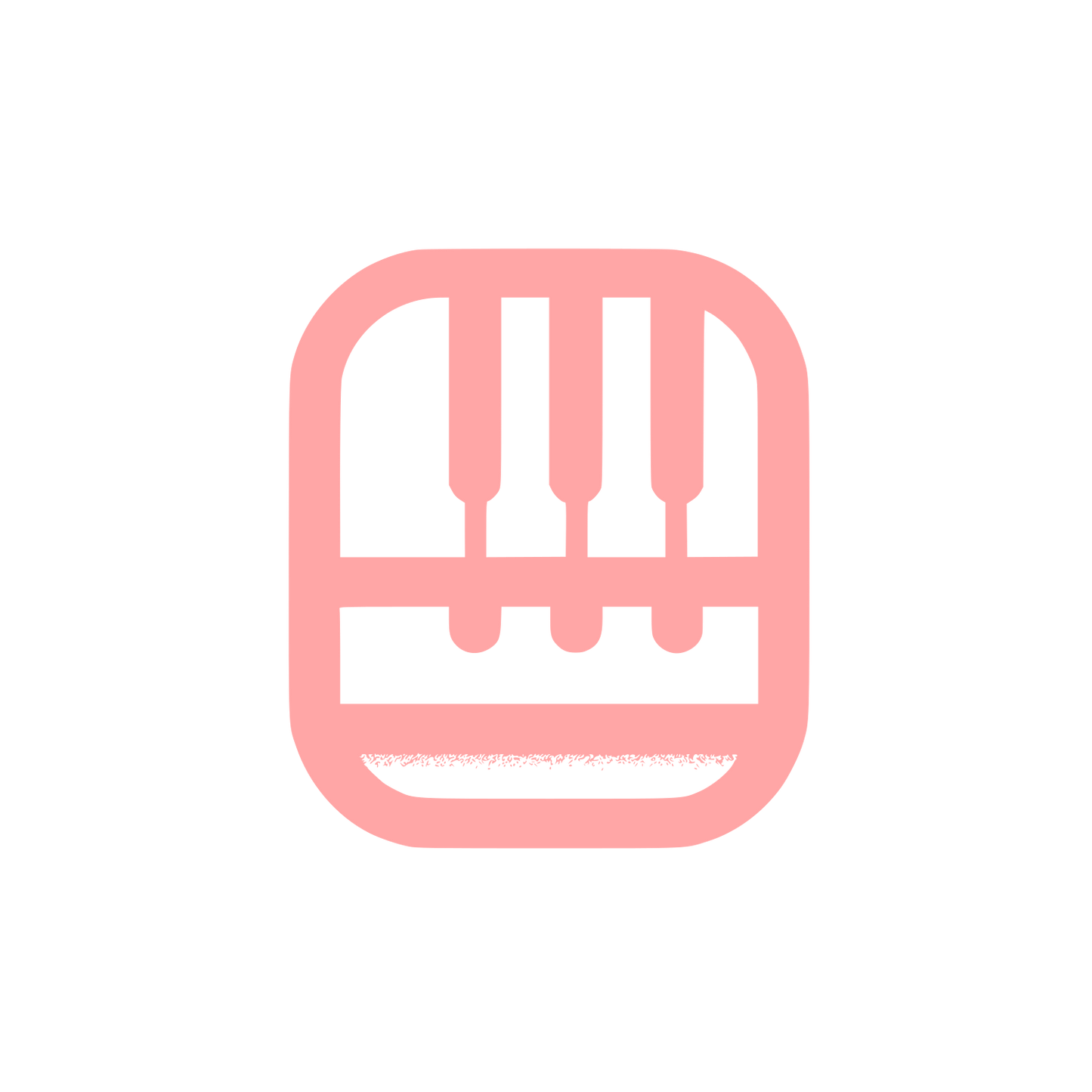 Black and White Keyboard Logo #ffa6a6