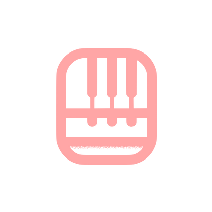 Black and White Keyboard Logo #ffa6a6