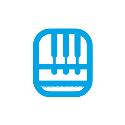 Black and White Keyboard Logo #00a3e4