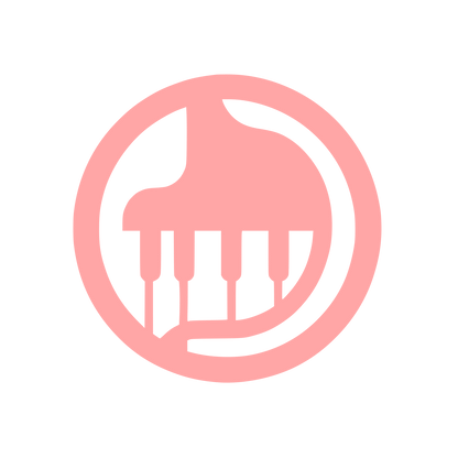 Piano Keys Logo #ffa6a6