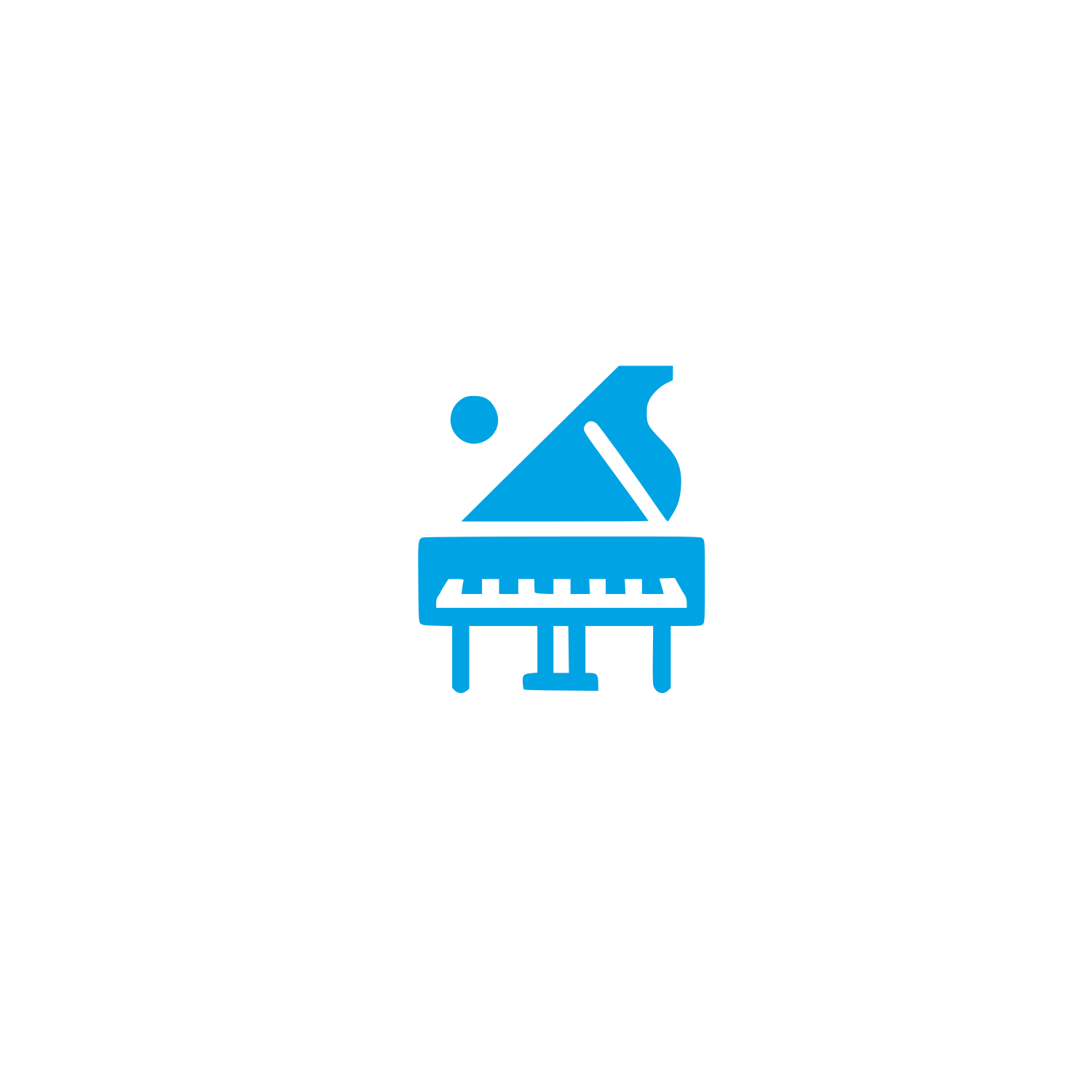 Musical Instrument Logo #00a3e4