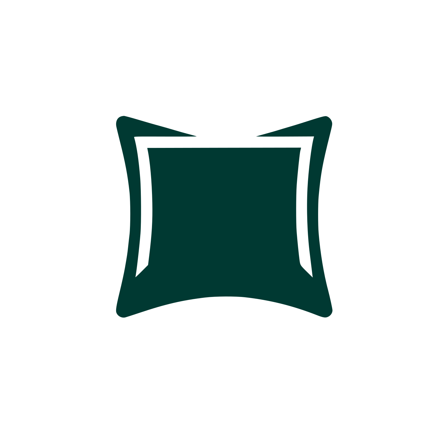 Pillow Shape Logo #003932