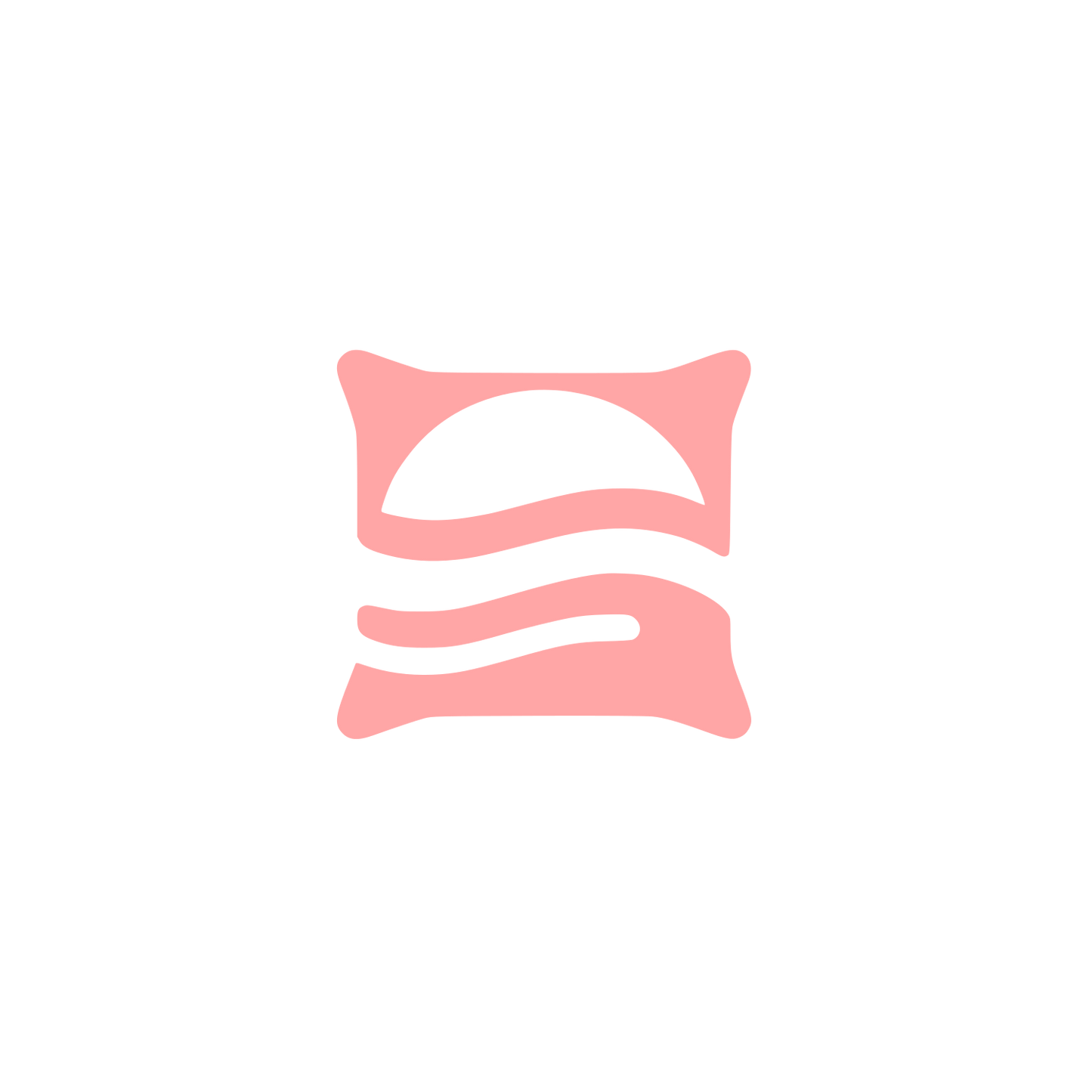 Abstract Pillow Logo #ffa6a6