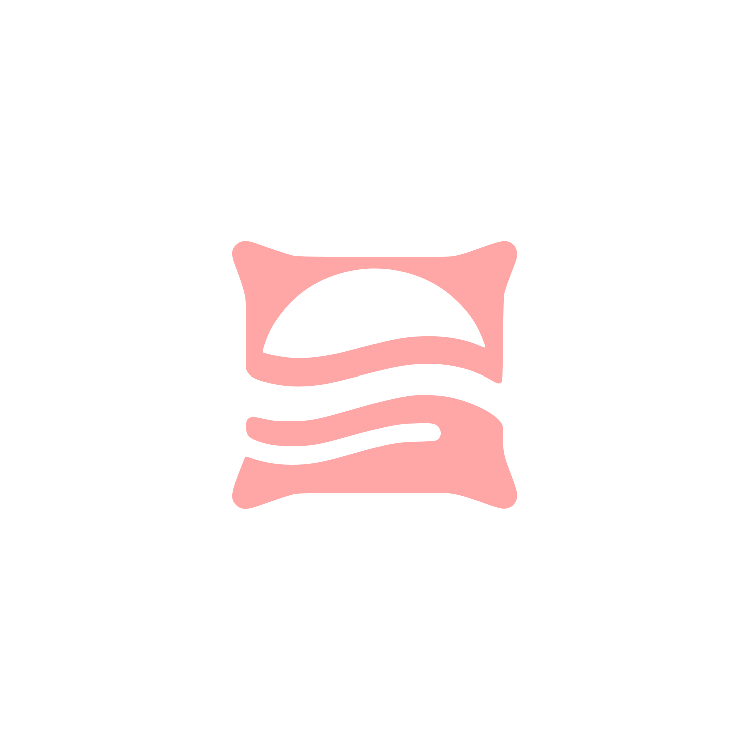 Abstract Pillow Logo #ffa6a6
